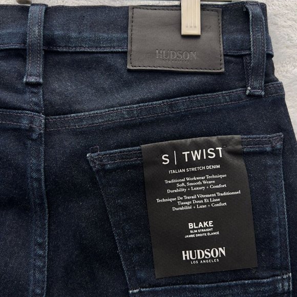 NEW HUDSON Mens Blake Slim Straight Zip Fly Jeans Size 29 NWT Seri 0076 .. - Picture 3 of 13